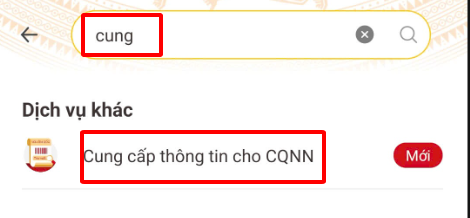 Cung cấp thông tin CQNN