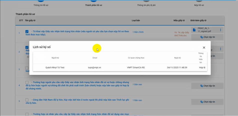 Kiểm tra chữ ký NEAC