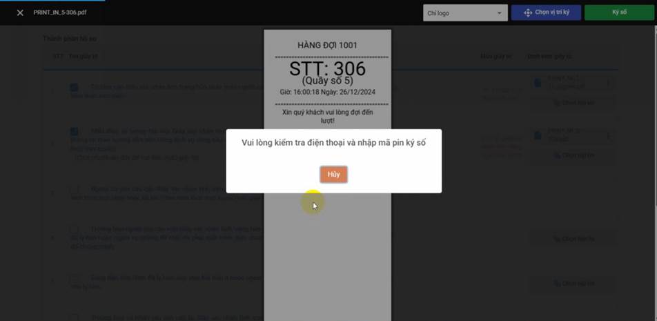 Xác nhận ký NEAC