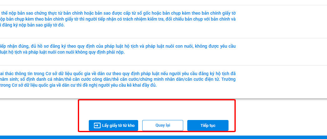 Xem lại thông tin trước khi xác nhận nộp hồ sơ