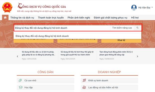 Tìm kiếm thủ tục